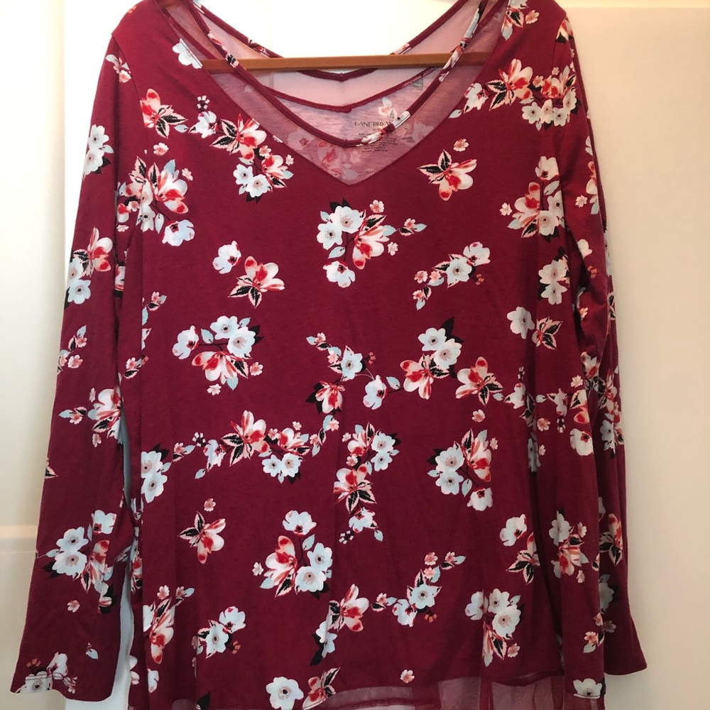 Floral long sleeve shirt